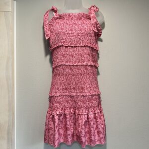 Womens Dress XL Smocked Tiered Bodycon Revenge Date Night Party Going Out Event